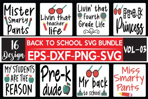 16 Back to School SVG Bundle: A Digital Toolkit for Creative Expression