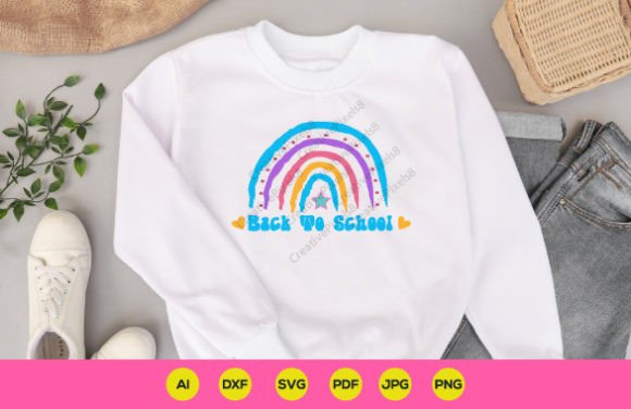 Back to School Rainbow T Shirt