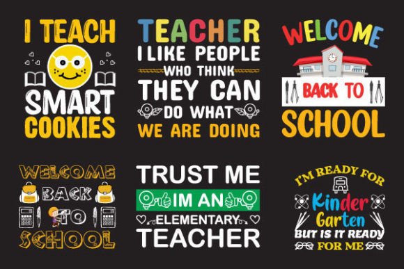 Back to School Shirt Design Bundles