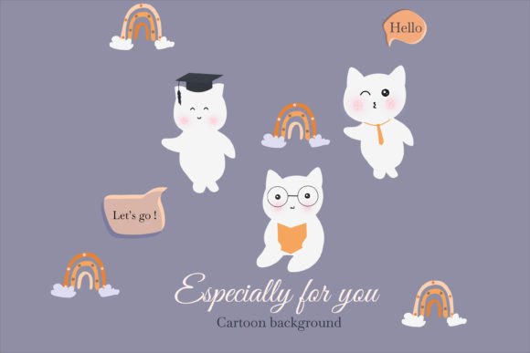 Cats Back to School Template Background: A Versatile Design Resource
