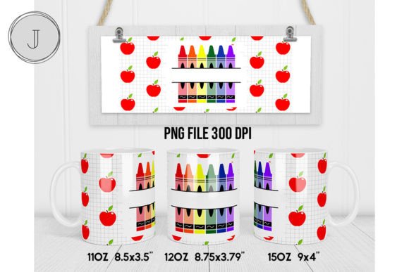 Crayon Mug Back to School Add Text Wrap1: A Digital Design Solution for Custom Creations