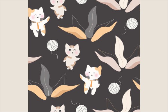 Cute Cat Back to School Seamless Pattern: A Versatile Design for Multiple Uses