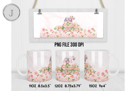 Gnome School Mug Back to School Wrap2: A Versatile Digital Design for Custom Creations