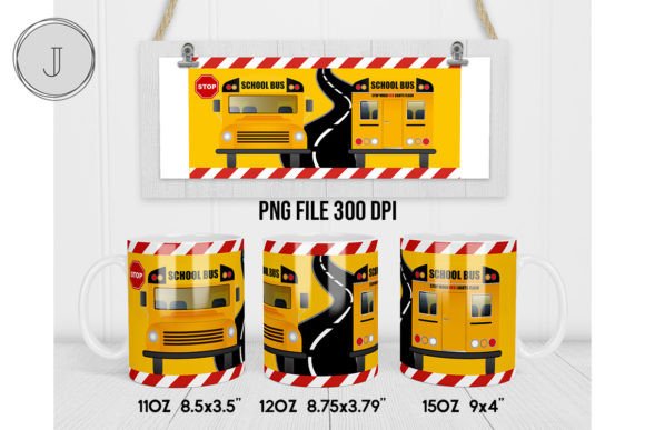 School Bus Mug Back to School Wrap3