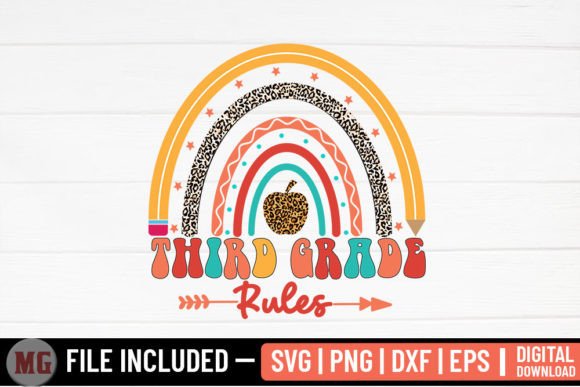 Third Grade Rules - Back to School SVG